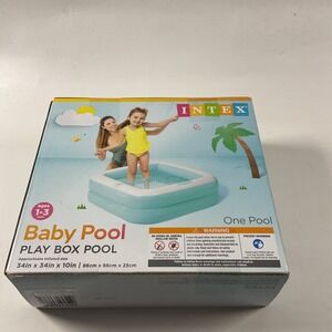 Intex Kiddie Baby Pool Sunset Glow Soft Inflatable 34" x 10" 1 - 3 Years 58924EP